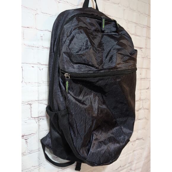 Travelon Clean Packable Backpack SILVADUR Treated Gray Heather Nylon NWOT - Picture 3 of 12